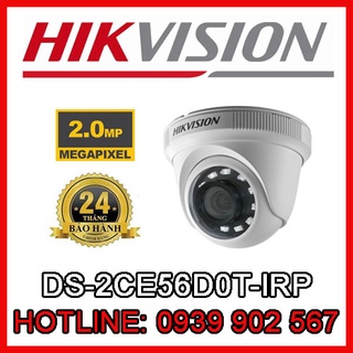 Camera HD-TVI Dome hồng ngoại 2.0 Megapixel HIKVISION DS-2CE56D0T-IRP
