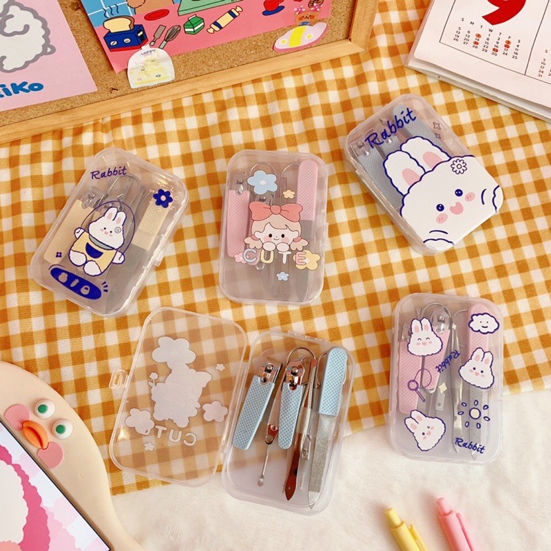 Bộ dụng cụ bấm móng tay 7 món xinh xắn