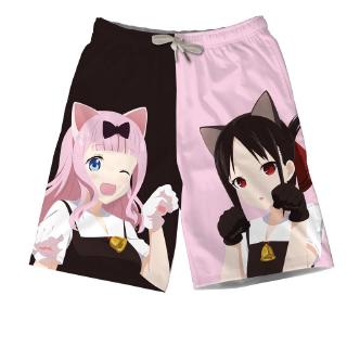 Anime Kaguya-sama: Love Is War Printed Beach Pants Trend Casual Shorts