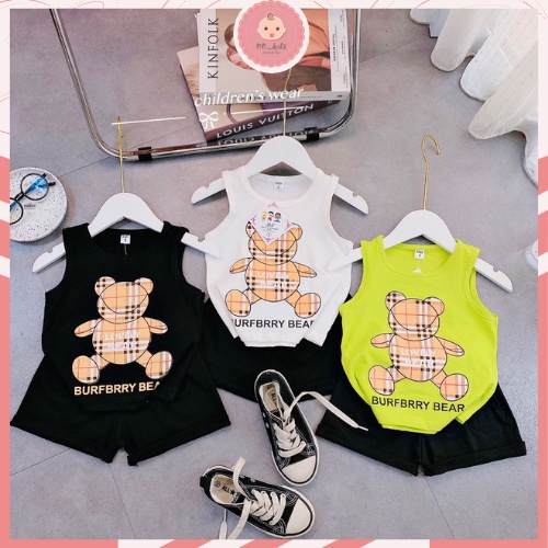 Bộ Ba Lỗ Cho Bé, Bộ Quần Áo Cộc Tay Chất Liệu Cotton Cho Bé Từ 1 Đến 5 Tuổi - MS9