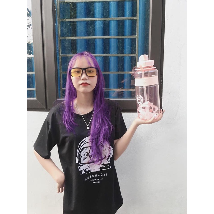 Áo thun phông Unisex Form rộng ngắn tay in hình Astro Cat Fullsize | BigBuy360 - bigbuy360.vn