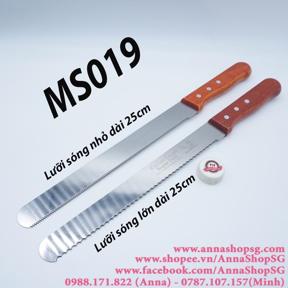 MS019 DAO CẮT BÁNH LƯỠI DÀI 25cm