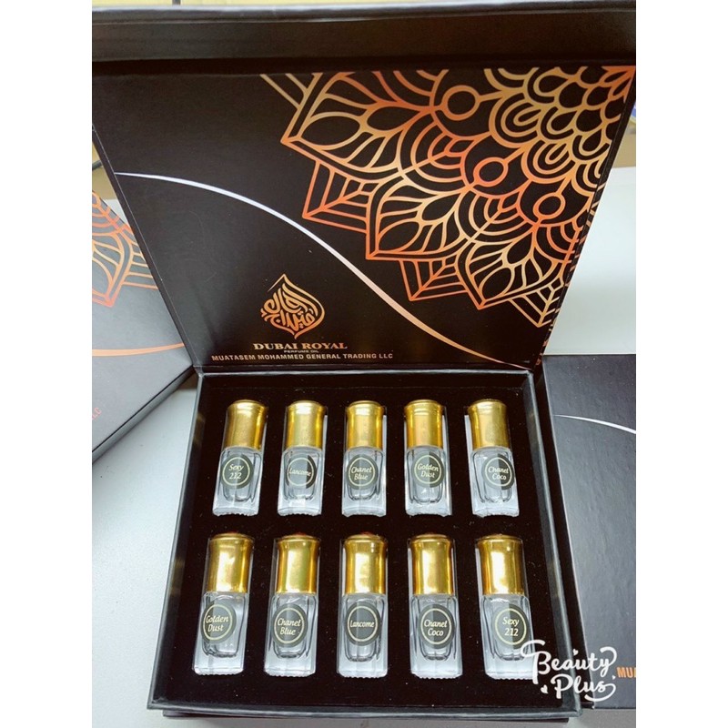 Siêu phẩm sét lăn 10 chai Tinh dầu nước hoa Dubai bai hãng Royal