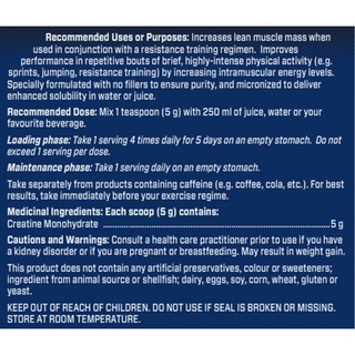 [Hàng canada- bill chính chủ] Bột  4Ever Fit Creatine Monohydrate 300g&500g