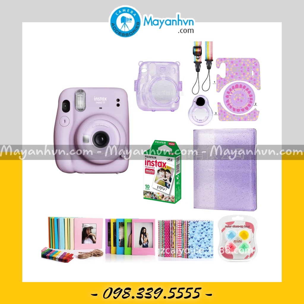 Instax Mini 12 - Combo Máy Chụp Ảnh Lấy Ngay Mini 12 + FIlm + Bộ PK (CHÍNH HÃNG)