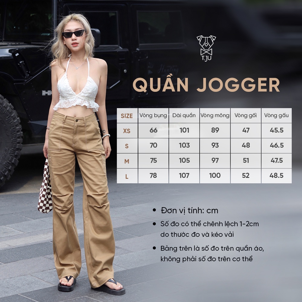 Quần Jogger kaki nữ cao cấp thiết kế JOGGER TJU