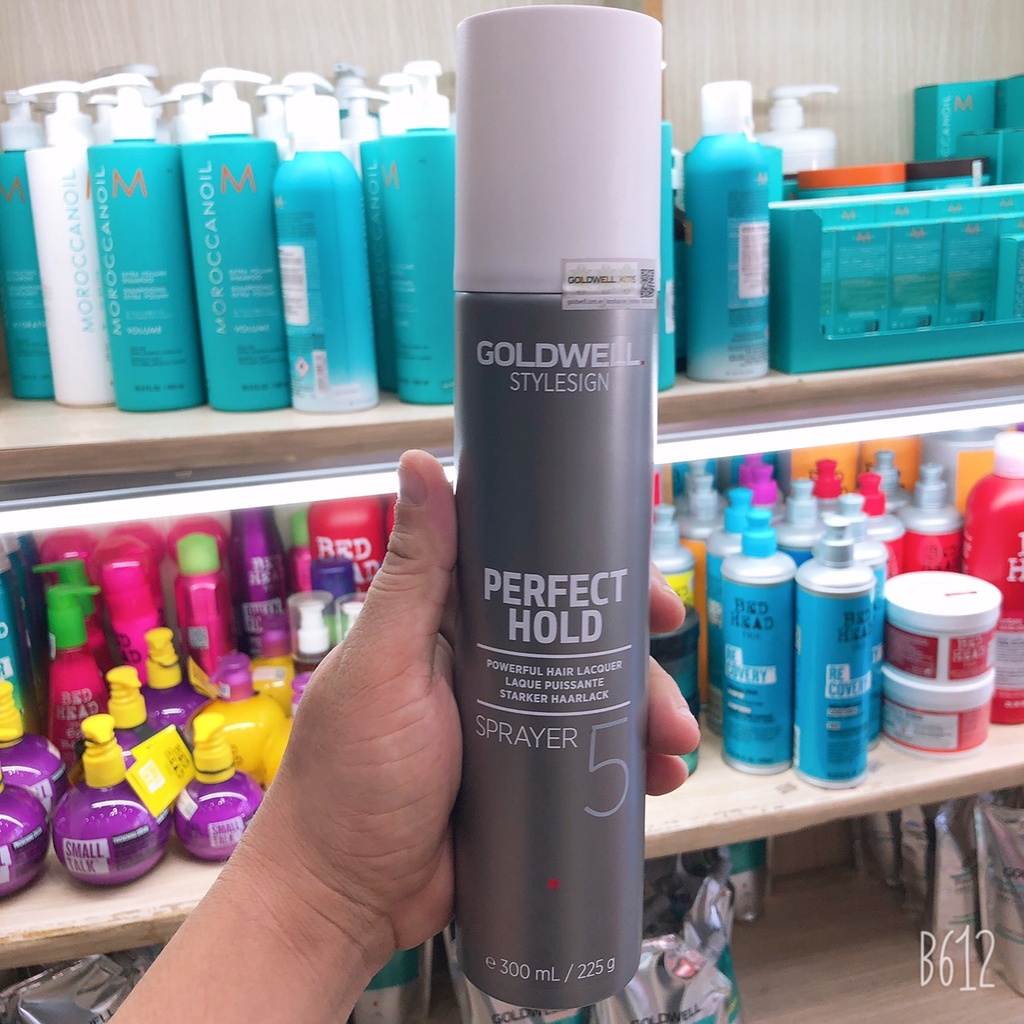 Keo xịt tạo kiểu tóc siêu cứng PERFECT HOLD GOLDWELL 300ML ( hàng chính hãng )