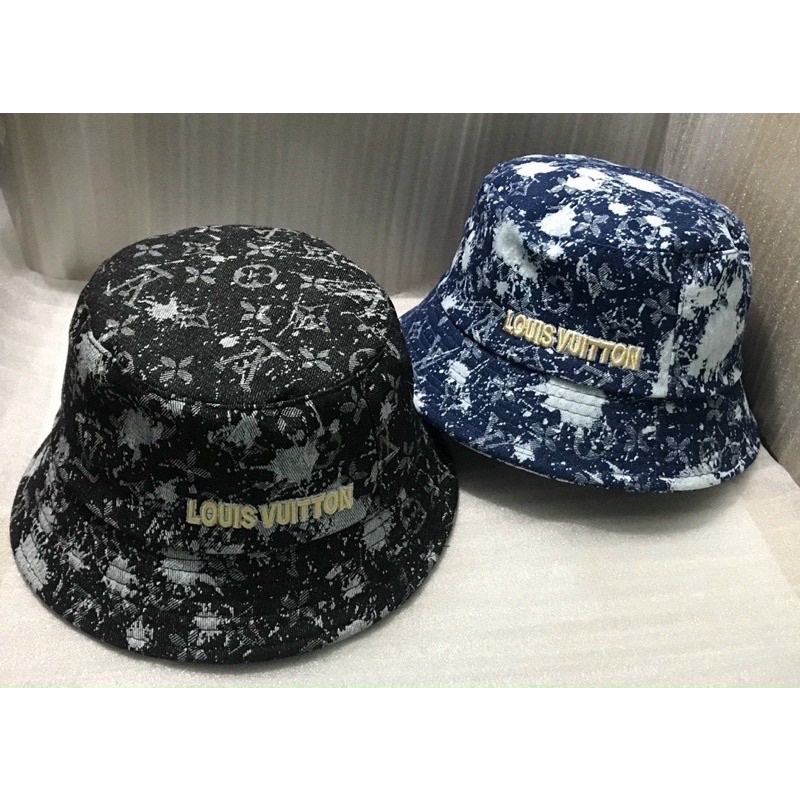 Nón bucket nam nữ, nón vành cụp vải jeans loang thời trang, phong cách