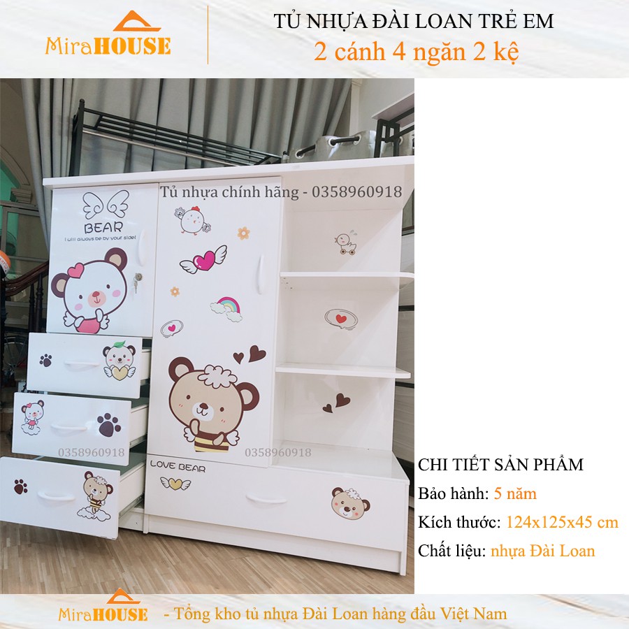 Tủ Nhựa Đài Loan Trẻ Em [FREESHIP, CÓ VIDEO SP] Tiện Lợi Chịu Lực Tốt Tủ Đựng Quần Áo Cho Bé Trai Bé Gái Giá Tốt Nhất