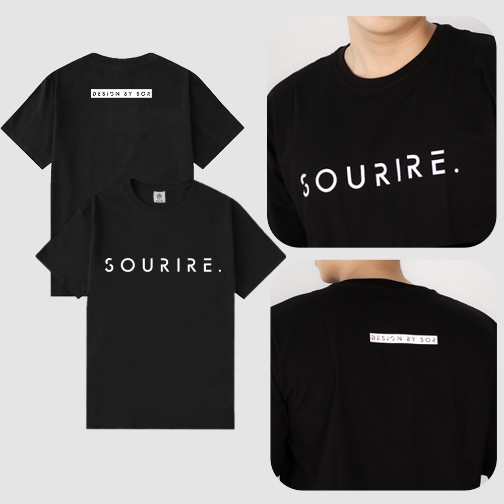 (Ảnh thật) Áo Thun Tay Lỡ Unisex Form Rộng Localbrand Màu Đen Basic Sourire Oversize Thun Trơn Cotton 100% Cao Cấp