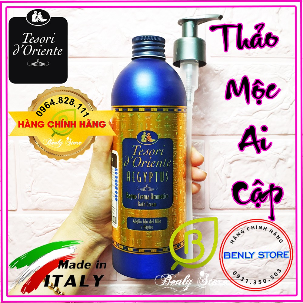 Sữa tắm nước hoa dây xích Tesori d'oriente Italy 500ml- Trắng da, Dưỡng ẩm - Kèm Vòi | BigBuy360 - bigbuy360.vn