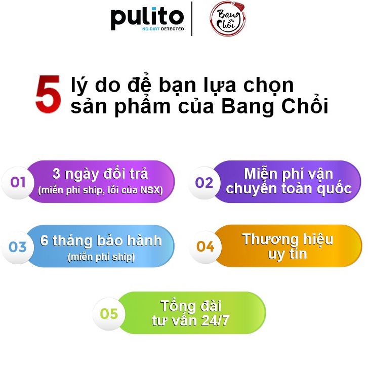 [Mã LIFEHL15K giảm 10% đơn 0Đ] Chổi chà sàn gạt nước Pulito cán dài bàn chải xoay 180 độ tiện lợi CPT-B2 -PulitoVN