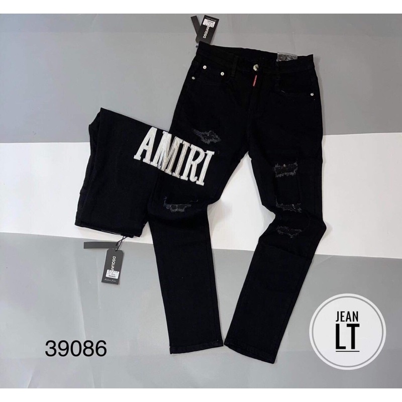 Quần bò rách Amiri nhiều mẫu - Quần jean nam rách vá da phù hợp đi chơi, dạo phố - Bee Shop | BigBuy360 - bigbuy360.vn