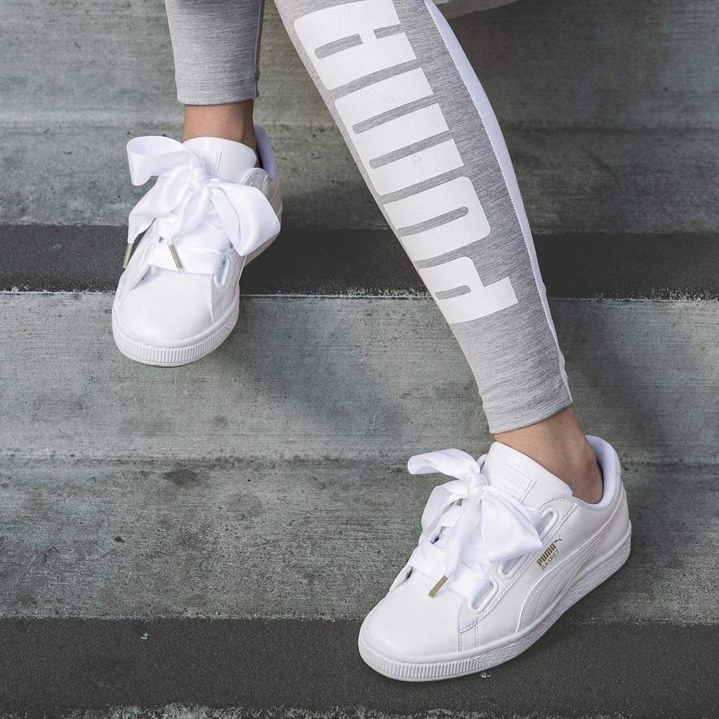Size 8.5-39 Giày nữ  Puma Basket Heart Patent Wn’s 363073-02 nội địa Mỹ