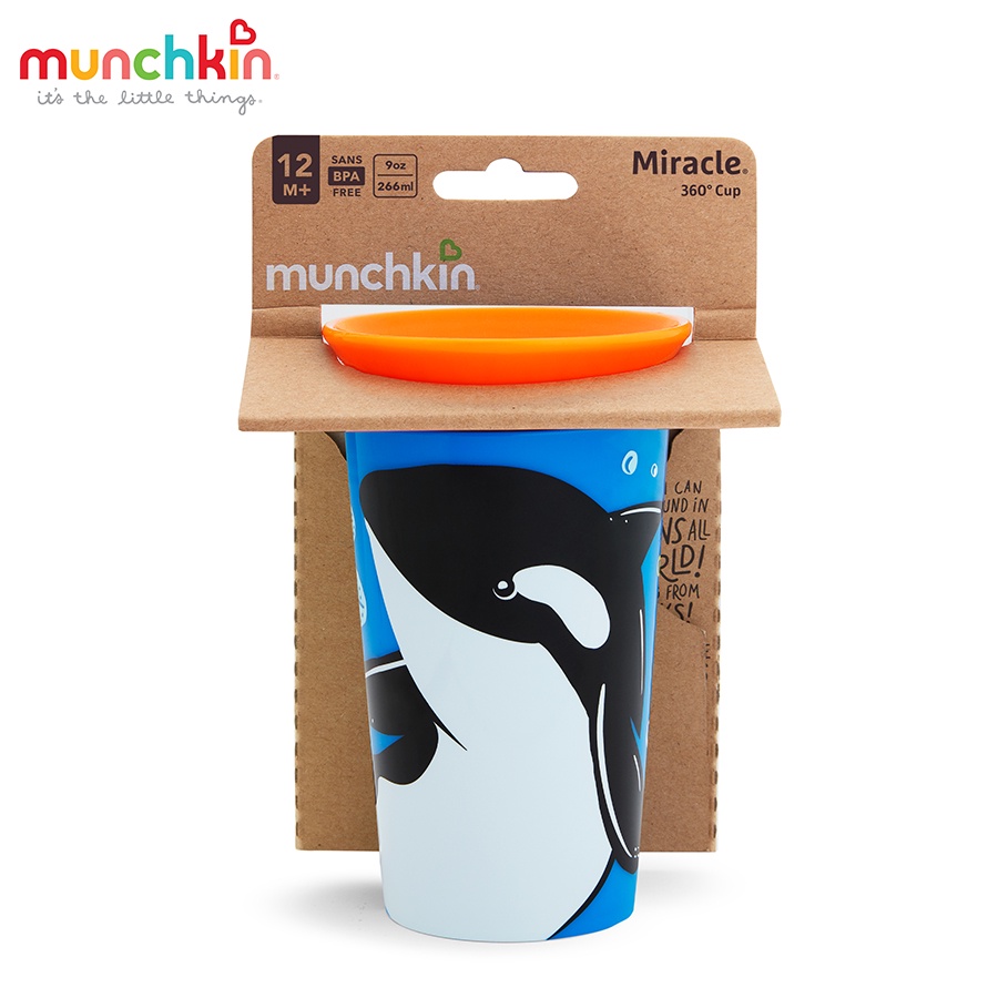 Cốc uống nước 360° chống đổ Deco Munchkin 266ml MK17422