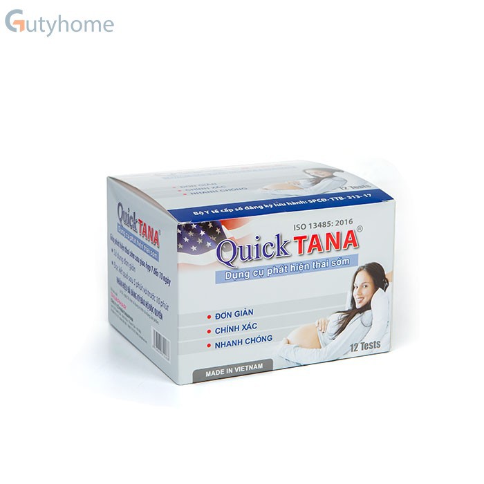 Que thử thai nhanh Quick Tana, dụng cụ phát hiện thai sớm chính hãng Tanaphar đảm bảo chính xác, tin cậy [HalongStas]