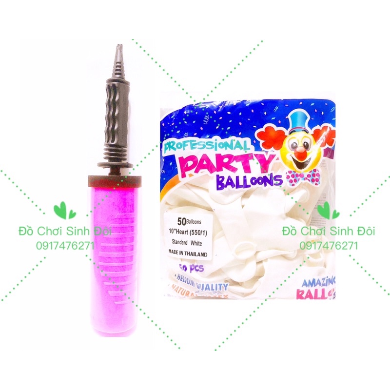 bong bóng tim trắng và ống bom