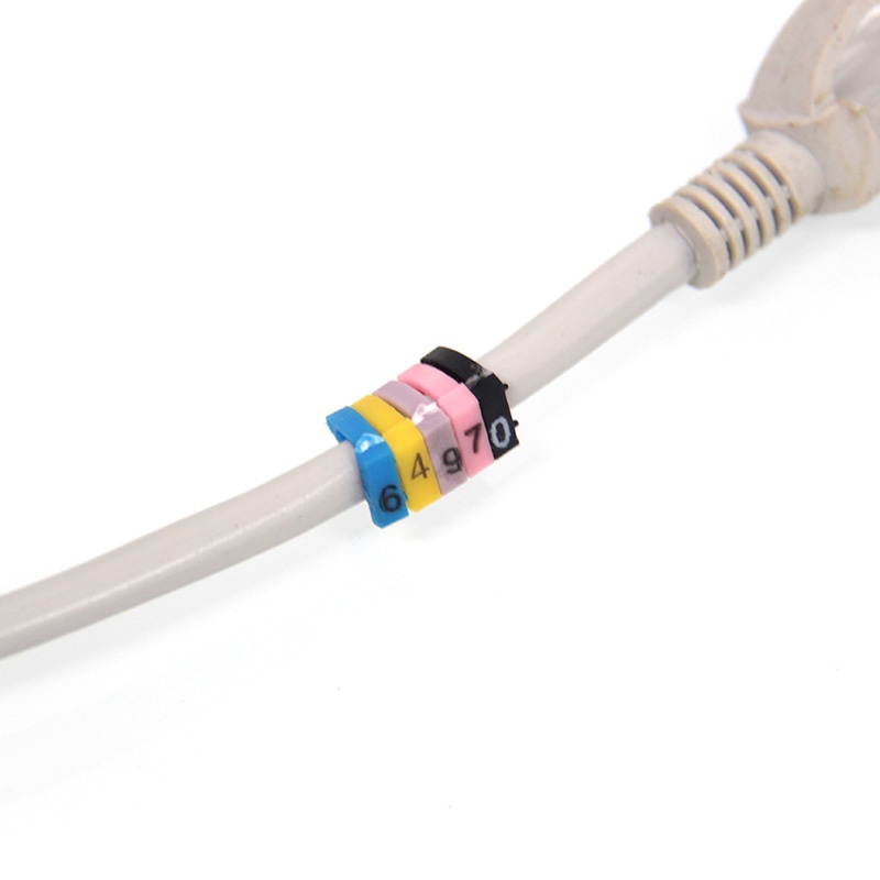 1 Vỉ Vòng Đánh Số Dây Mạng Cat 5 và Cat 6 Cao Cấp,đánh số dây mạng