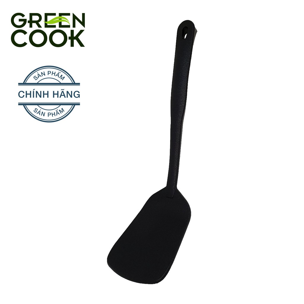 Sạn nhựa chiên trứng Green Cook chất liệu PA66 an toàn sức khỏe