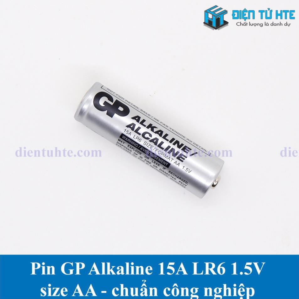 Pin AA 1.5V Alkaline GP Bạc 15A chuẩn Công nghiệp