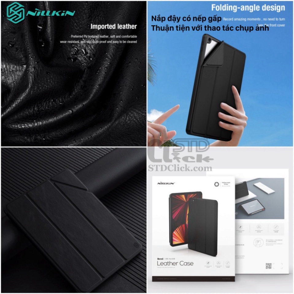 BAO DA IPAD 10.2 2019 - 10.2 2020 - 10.2 2021 NILLKIN BEVEL CHÍNH HÃNG