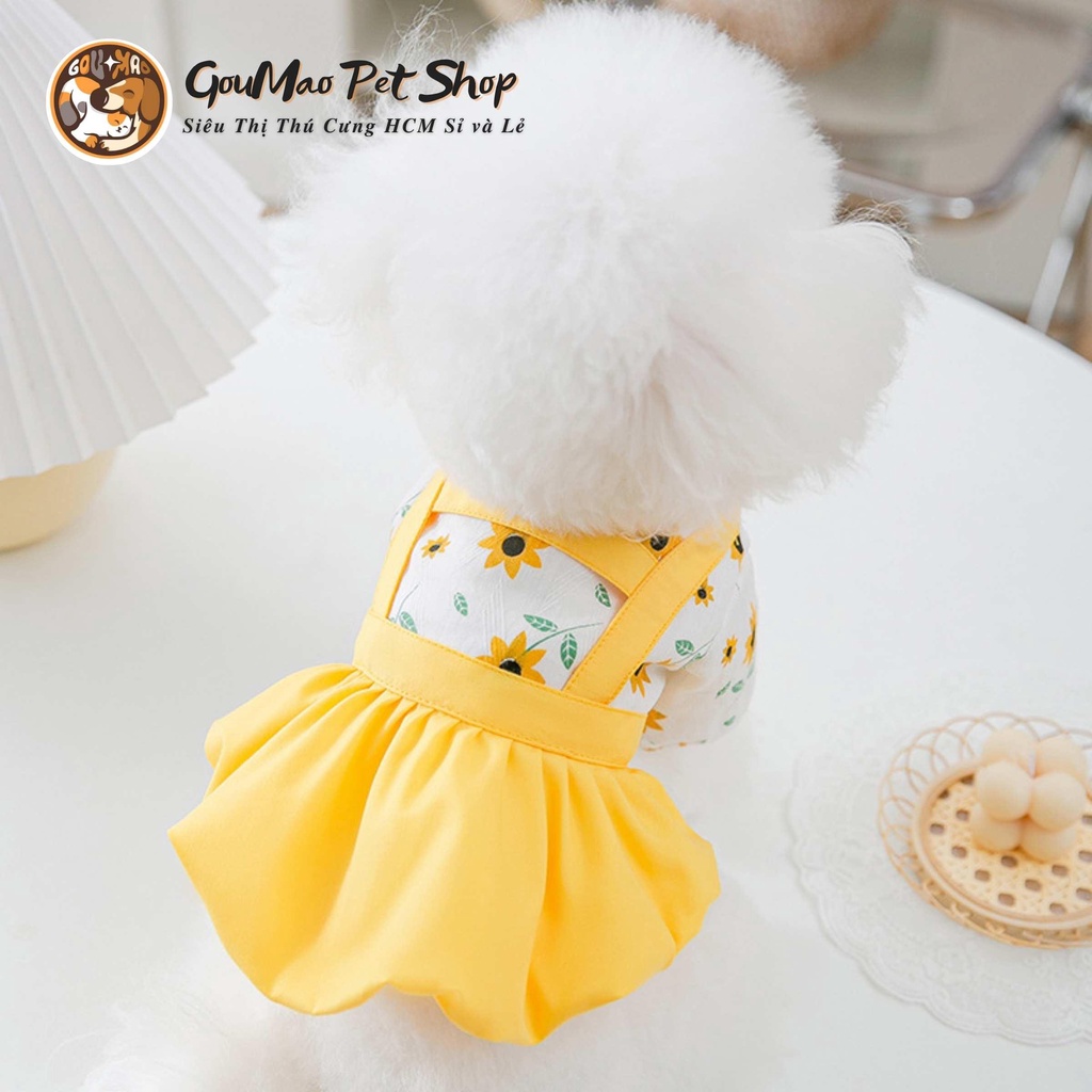 VÁY HƯỚNG DƯƠNG MÙA HÈ DÀNH CHO CHÓ MÈO - GOUMAO PET