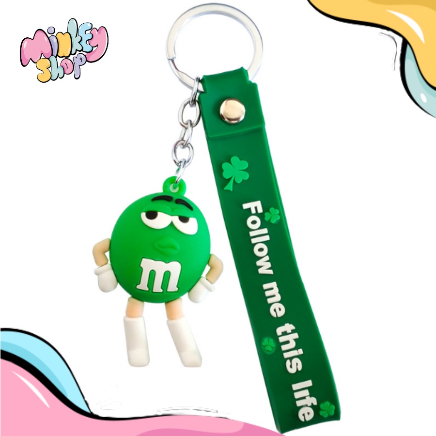 Móc Khóa Đẹp Hình Kẹo MM Cute phụ kiện Túi Xách dễ thương - Minkey