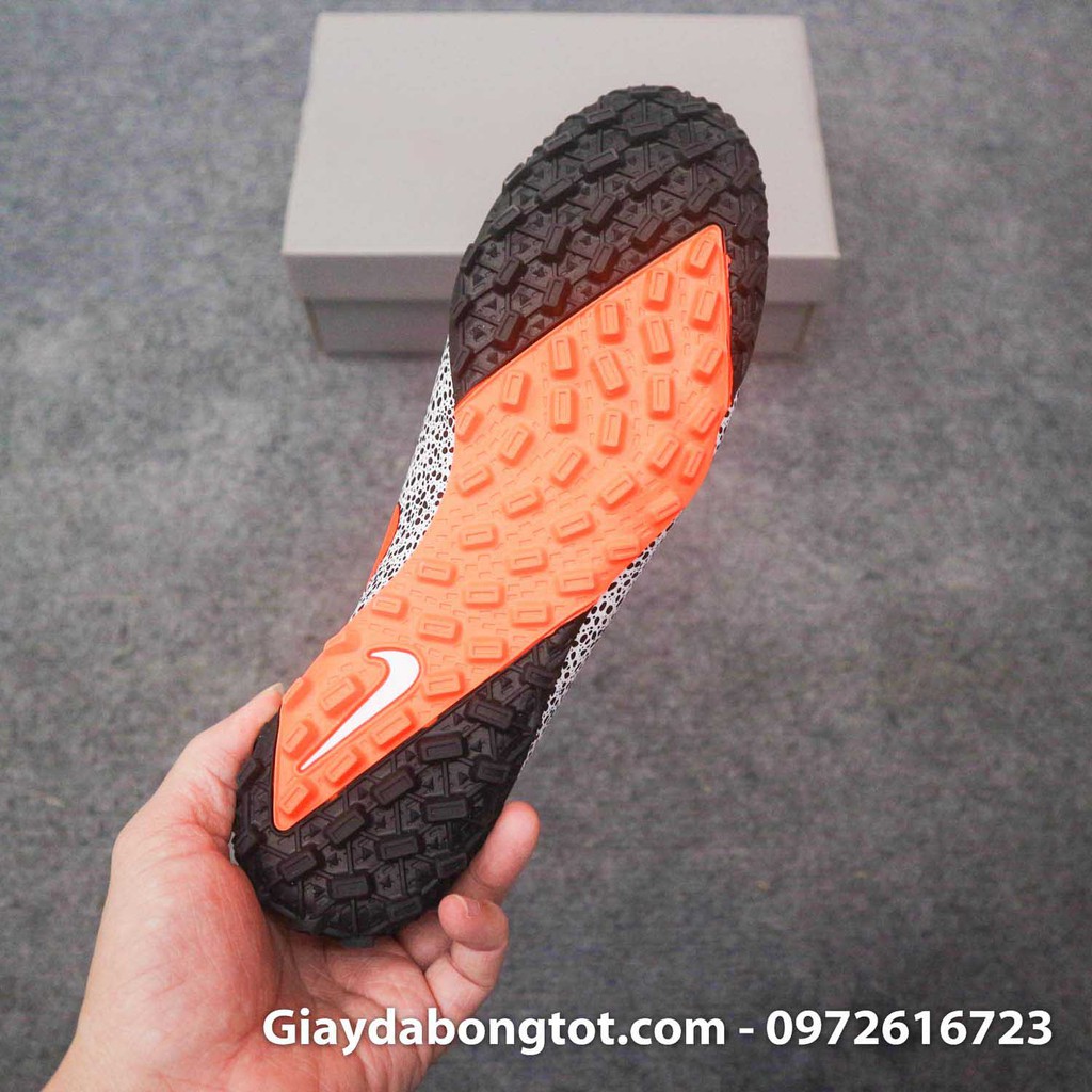 Giày đá bóng cổ cao Mercurial Superfly 7 Elite TF Safari đen trắng | Da vải bền chắc, cổ thun ôm chân, đế cao su mềm