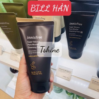 Sữa rửa mặt 2x💖[BILL HÀN]💖 Sữa Rửa Mặt Kiềm Dầu Sữa Rửa Mặt Tro Núi Lửa Innisfree 2x 150ml kiềm dầu se khít lỗ chân lông