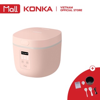 Nồi cơm điện KONKA dung tích 2L dễ kiểm soát nhiệt thiết kế màu hồng