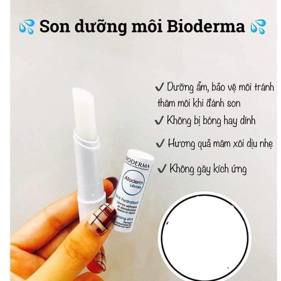 Son dưỡng môi Bioderma Atoderm Stick Levres 4g