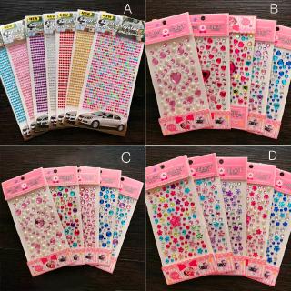 Miếng dán trang trí hình kim cương nhiều màu bằng acrylic