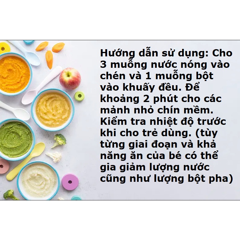 Bột Ngũ Cốc, Súp Lơ, Bông Cải, Phô Mai HEINZ 200g (Date tháng 2/2024)