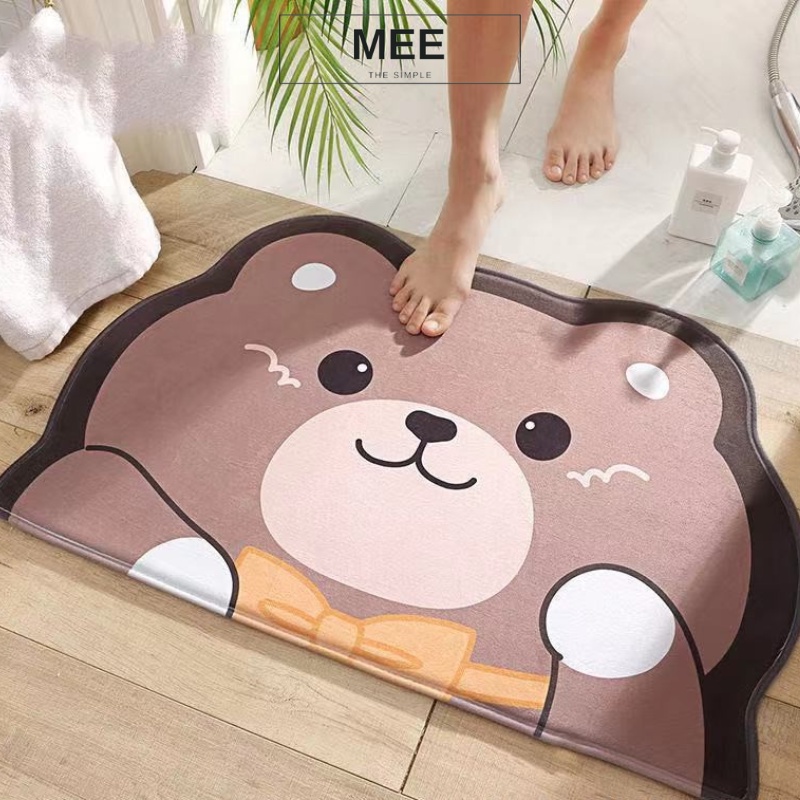 Thảm lau chân chùi chân cao cấp hình ngộ nghĩnh Size 40x60cm