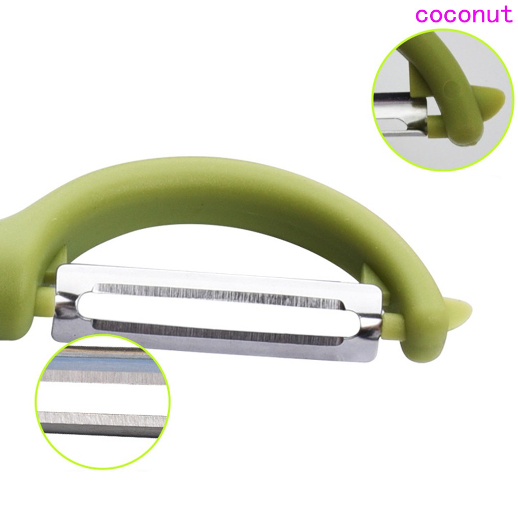 Fruit Vegetable Stainless Steel Peeler Paring cutter Round Handle Tools Kitchen Processor Random Color