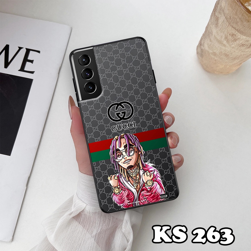 Ốp lưng Samsung S21 - S21 Plus - S21 Ultra - S21 FE - Ốp Samsung in hình ＧＵＣＣＩcực sang trọng - Lưng nhám viền TPU