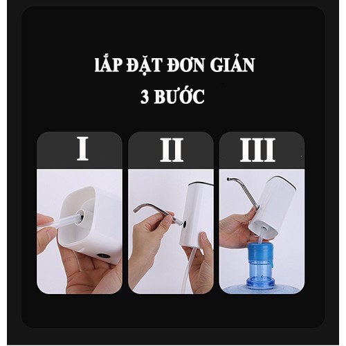 Máy Bơm Nước Mini Cho Binh Nước Lọc Padabanic Vòi Hút Nước Tự Động Sạc Điện USB