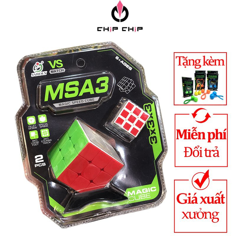 Combo Rubik 3x3 2 cục Rubik 3 Tầng Khối Lập Phương Ma Thuật