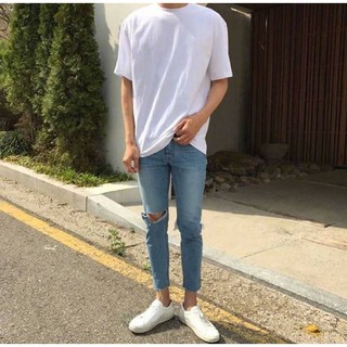 QUẦN CROP JEANS NAM HÀN QUỐC