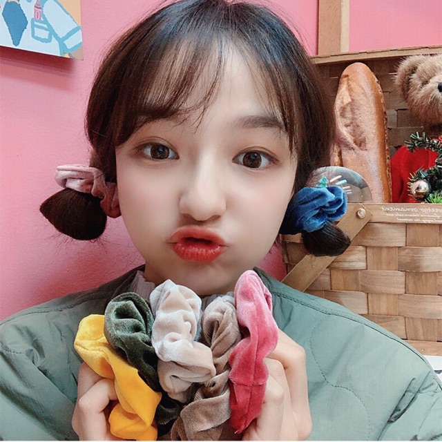 Cột Tóc Scrunchies Vải