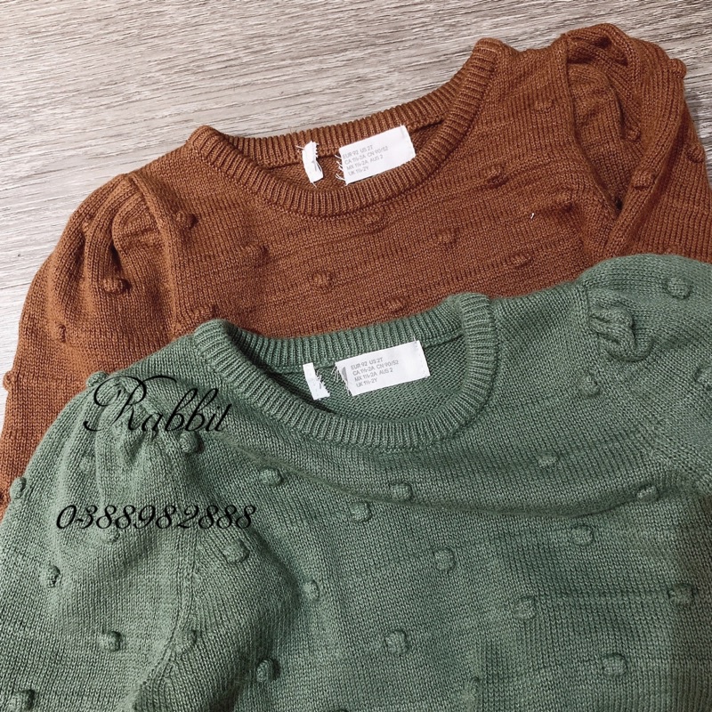 Áo len bé gái HM- HÀNG SALE KO ĐỔI TRẢ