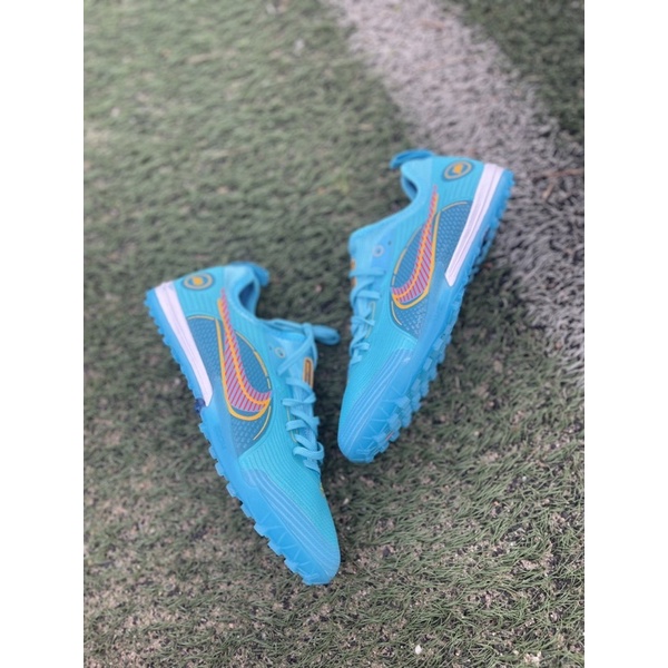 Giày đá bóng vapor 14 đế TF màu xanh chuyên sân cỏ nhân tạo 2022 2023