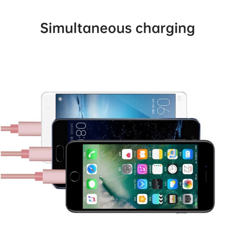 ANDROID Vivo Dây Cáp Sạc 105cm Đầu Micro Usb Type C Cho Iphone Huawei Oppo