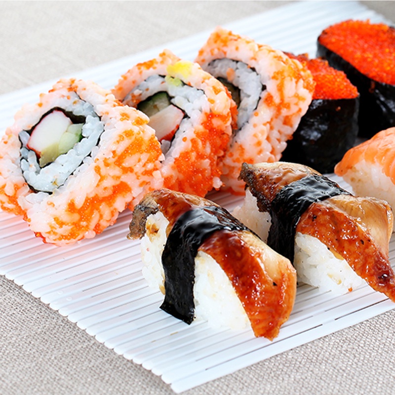 Thảm Cuộn Sushi Bằng Nhựa Tre Có Thể Tái Sử Dụng Tiện Lợi