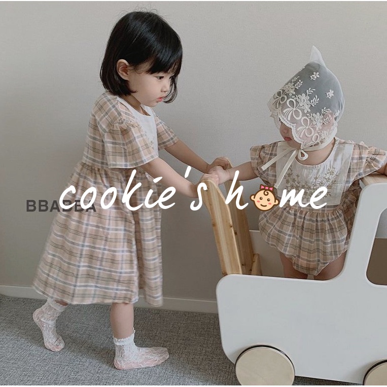 Set đồ đôi phong cách Korea chị em bé gái chụp ảnh sinh nhật chụp hình studio
