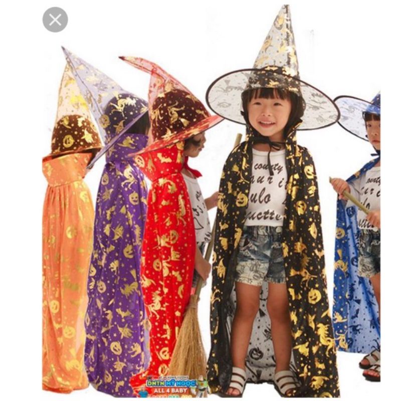 Bộ mũ và áo choàng hallowen | BigBuy360 - bigbuy360.vn