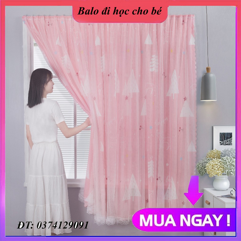 [Hàng sẵn]Rèm cửa dán tường 2 lớp, rèm cửa chống nắng dán tường-Rèm trang trí họa tiết hiện đại trang trí nhà cửa