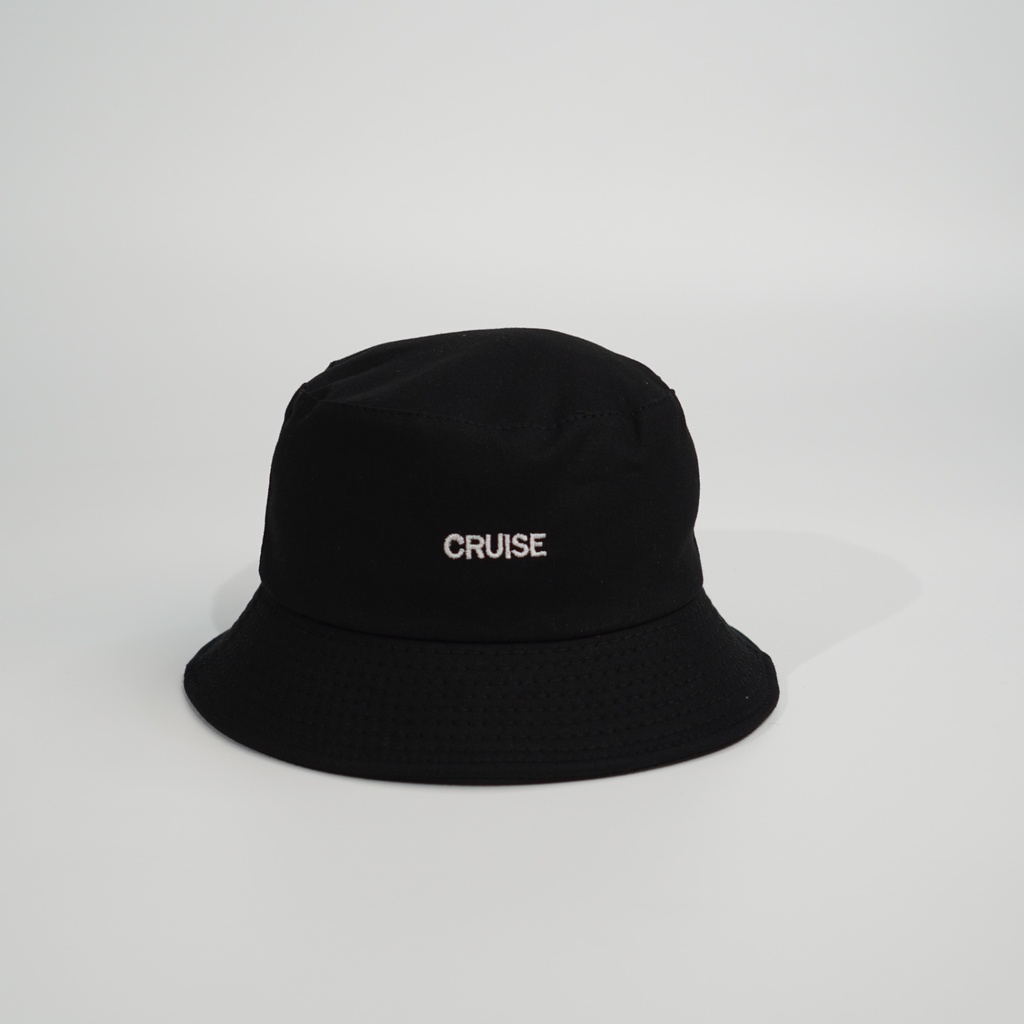 Mũ bucket thêu chữ Cruise Nón tai bèo vành tròn chất kaki form unisex nam nữ BK17