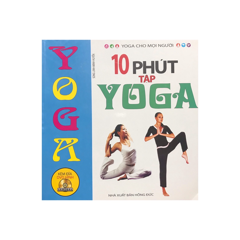 Sách - 10 phút tập Yoga , kèm đĩa CD ( Minh Lâm )