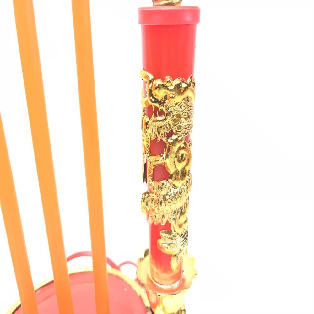 Đèn bàn thờ lư nhang điện đèn cày hình rồng vàng cực đẹp - Điện Việt
